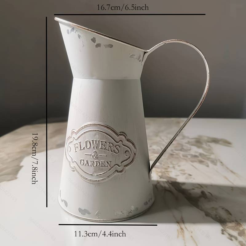 white flower jug decoration vase