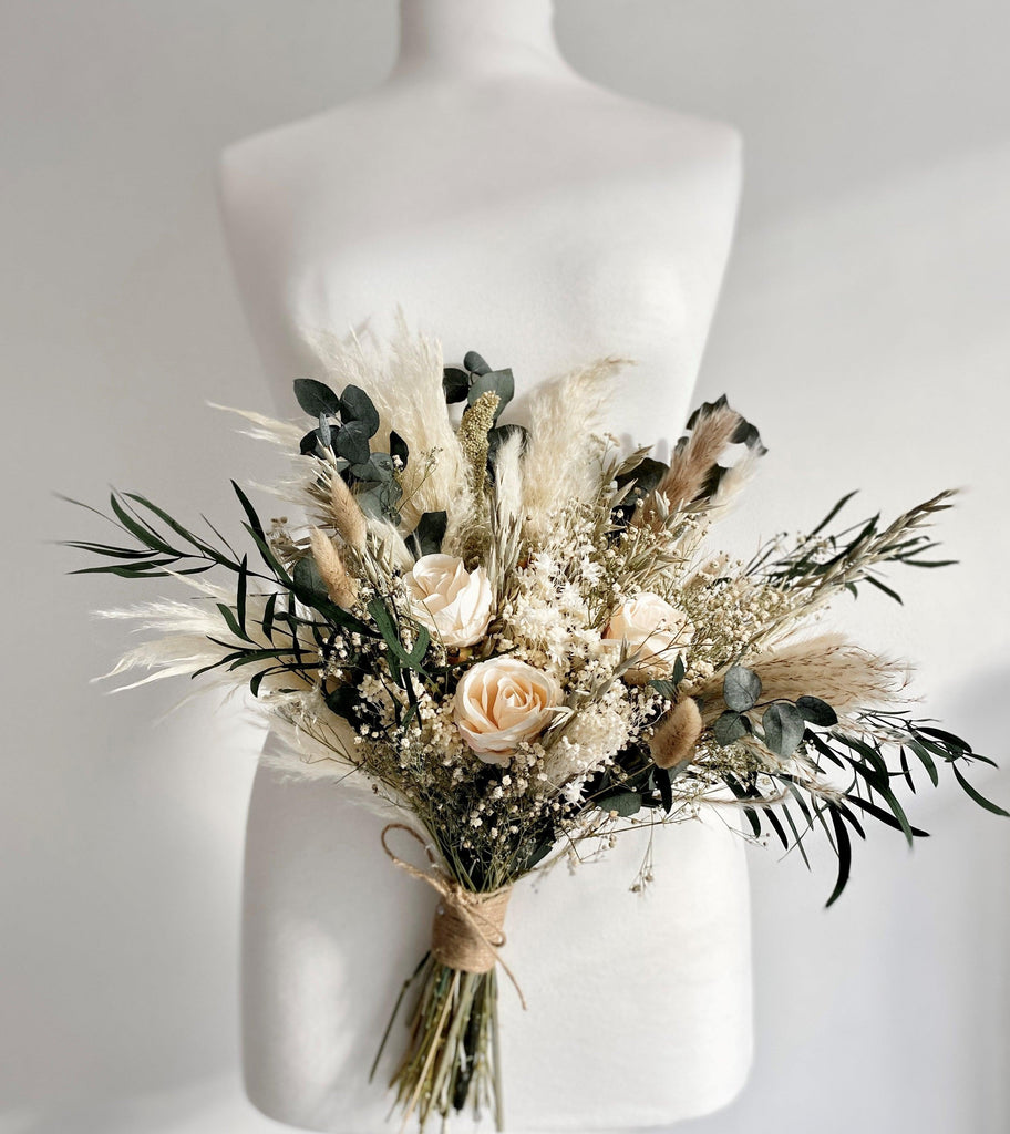 dried flower bouquet rustic draping flowers