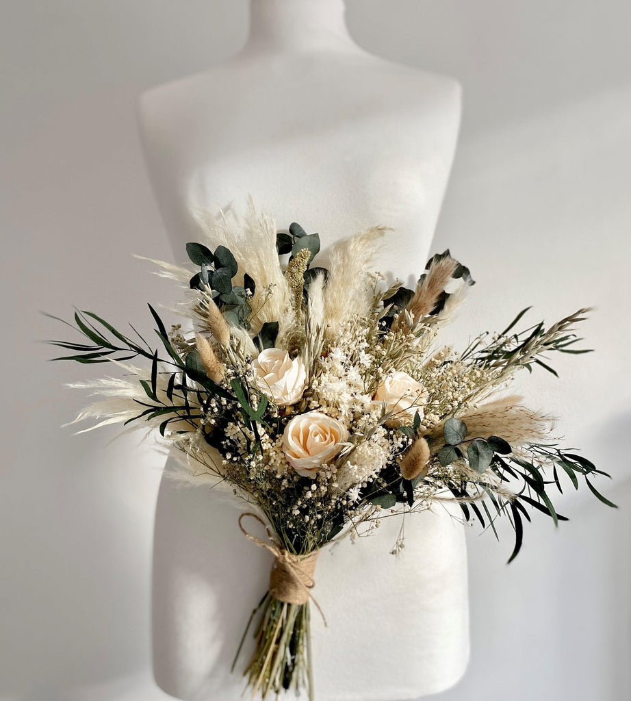 dried flower bouquet rustic draping flowers