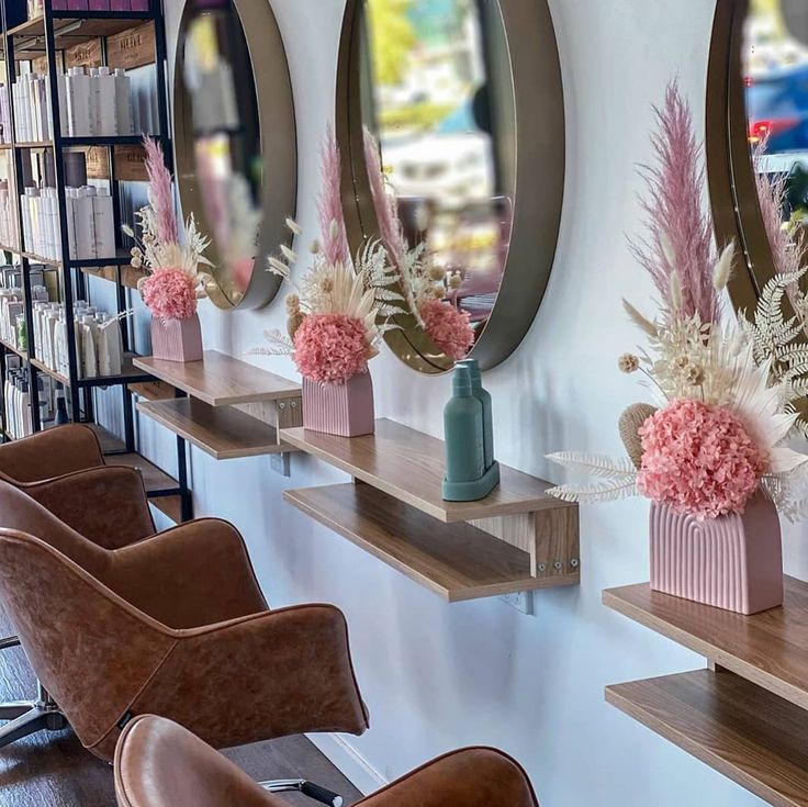 Hair Salon Dried Flowers