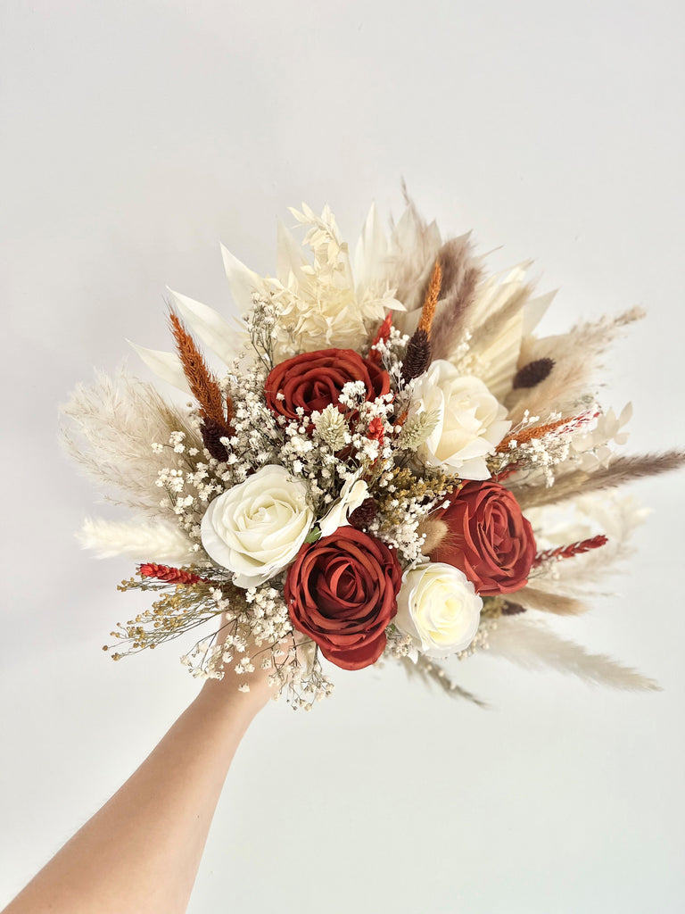 burnt_orange_dried_bridal_bouquet_amazing