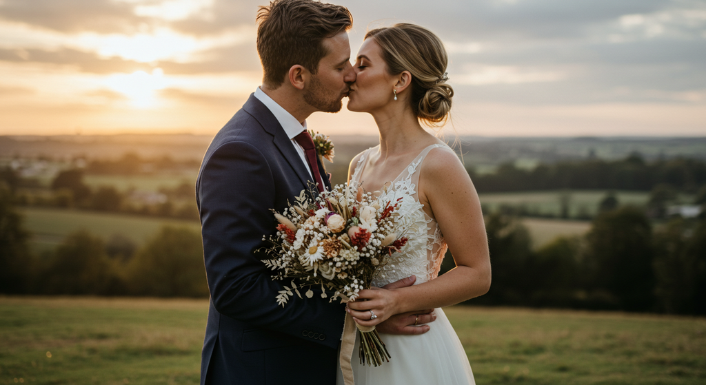 dried wedding flowers bouquet