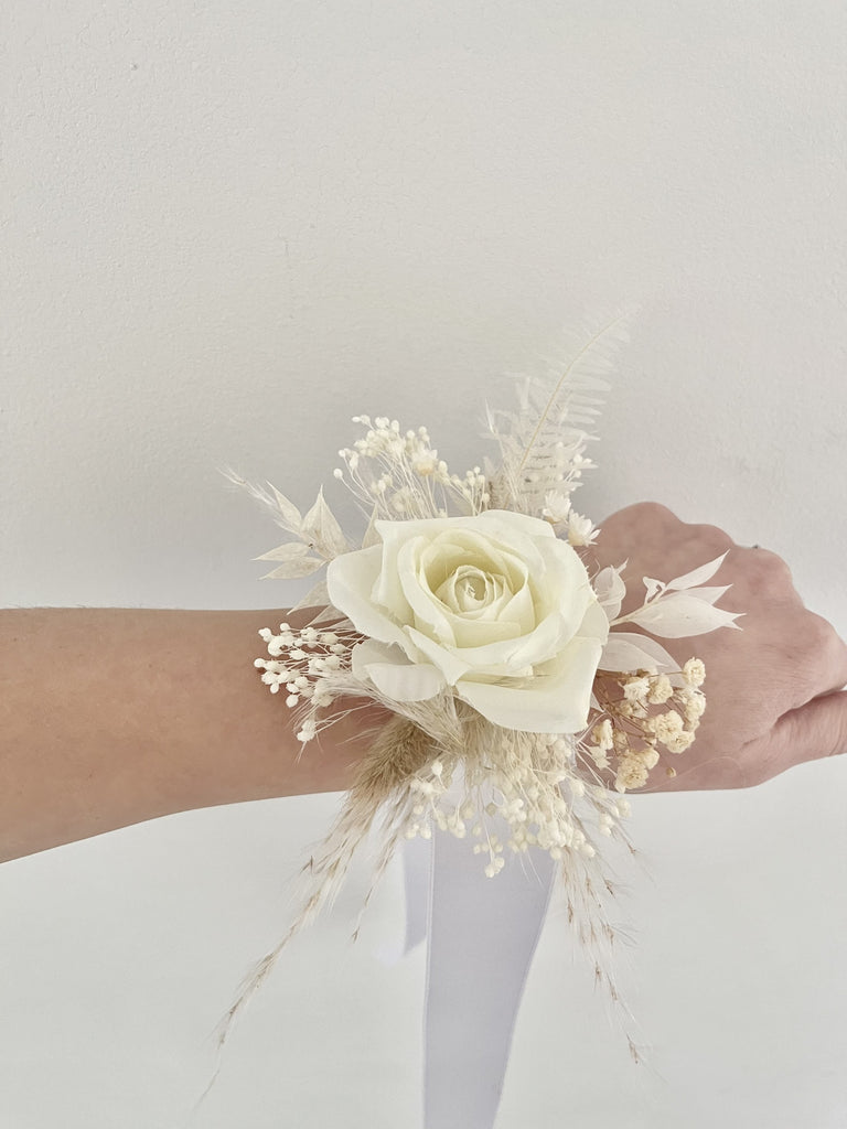 dried flower corsage