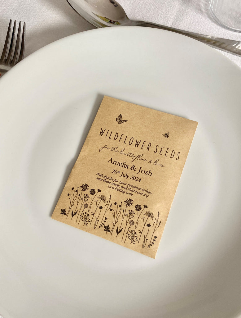 wildflower seed wedding favour gift