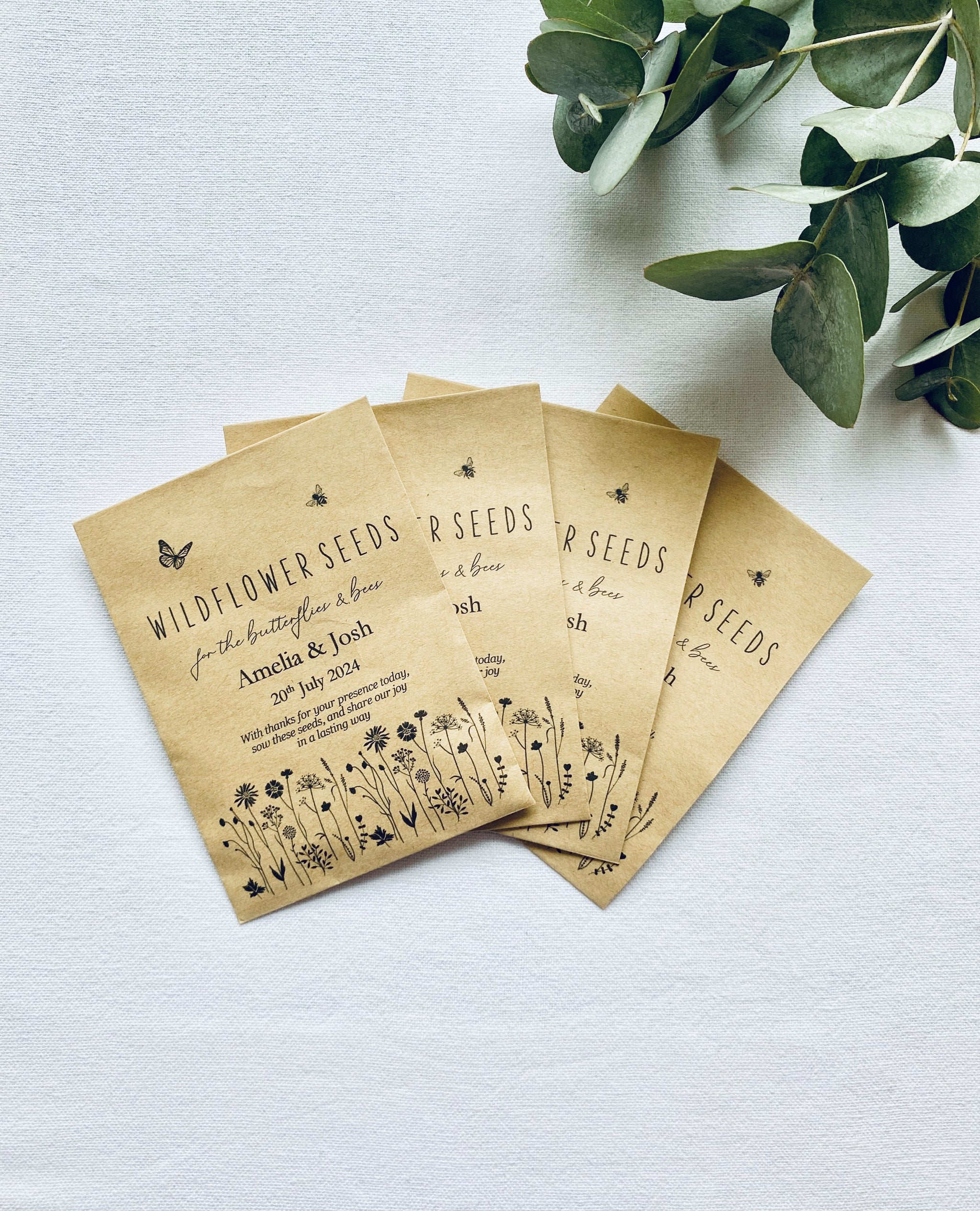 flower seeds for wedding favours Wildflower Seed